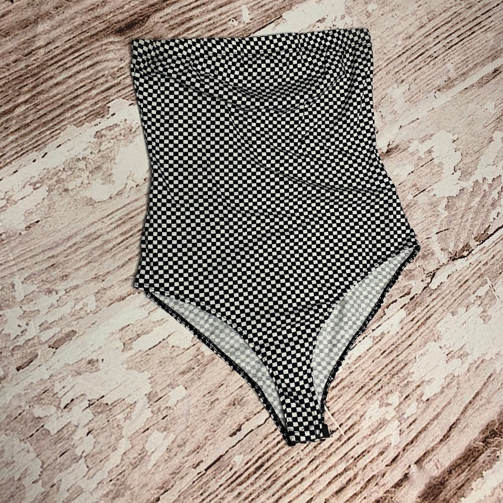 Checkered bodysuit🏁